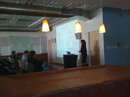 Val Speaking at Web Design Day (courtesy of Jason Robb)